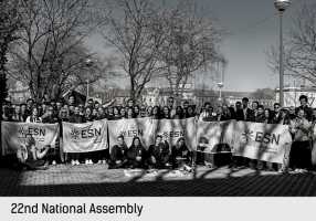 ESN members posing for 22nd Croatian National Assembly
